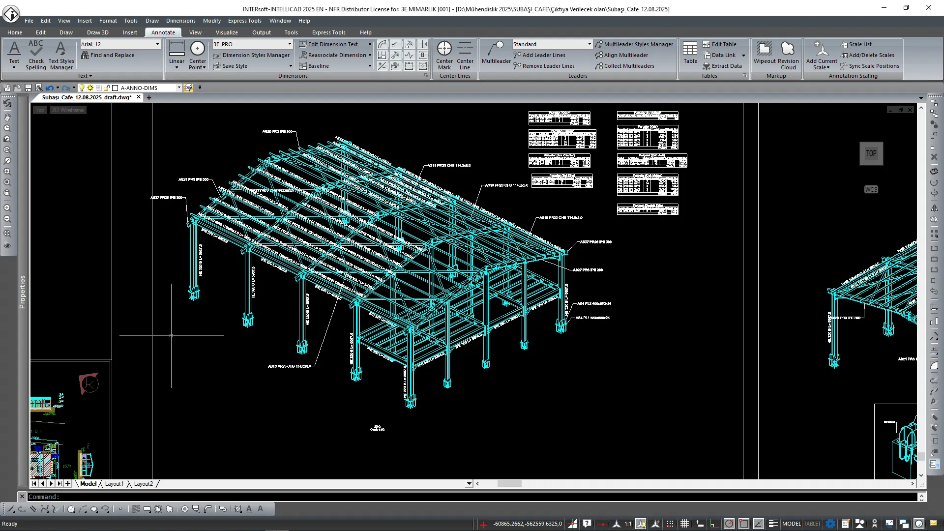 AutoCAD Programı Ekran Görüntüsü