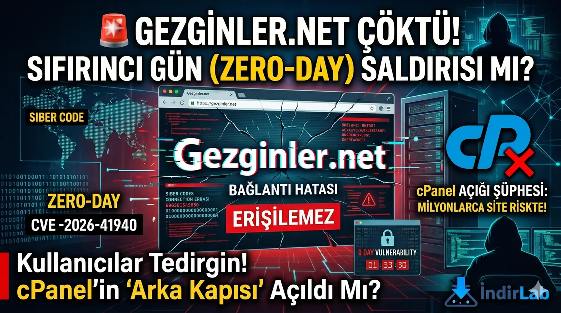 Gezginler.net Neden Açılmıyor? Dev Sitede Kritik "cPanel Zero-Day" Şüphesi!
