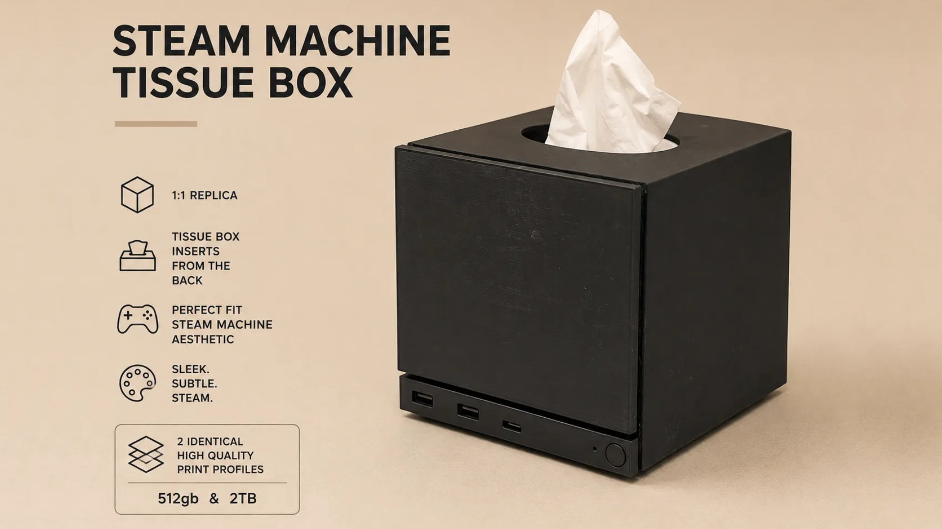 Steam Machine Artık Oyun Değil, Peçetelik Olarak Evlerinizde