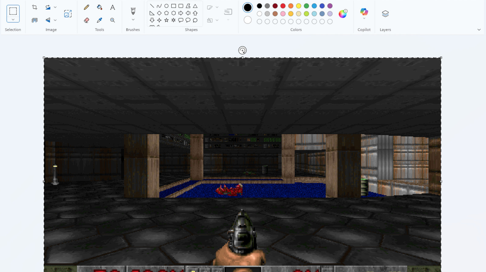 İnanılmaz Ama Gerçek: Efsanevi FPS Oyunu Doom, MS Paint İçinde Çalıştırıldı