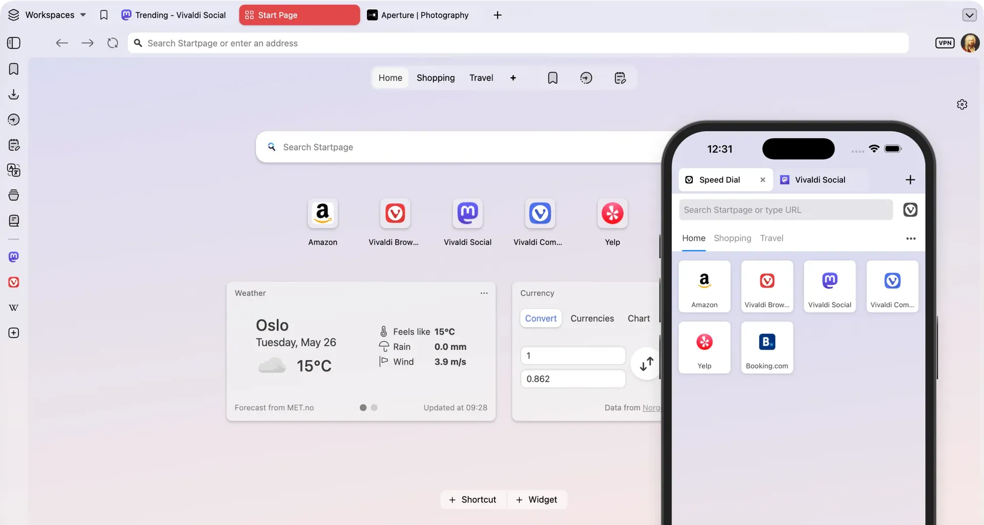Vivaldi Programı Ekran Görüntüsü